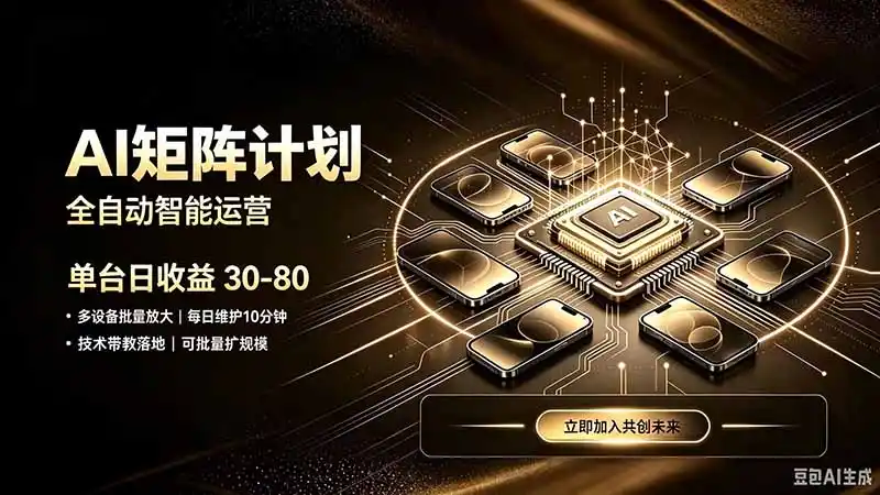 AI智能对话，矩阵规模化创业，全程技术扶持，长久稳定，日入800+-初创源码资源站