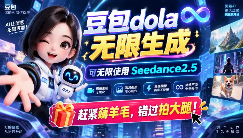 1029最新豆包dola无限生成技术，可以无限生成sseedance2.5，赶紧薅羊毛，和谐拍大腿-初创源码资源站