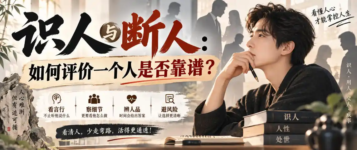 初创源码资源站 付费文章识人与断人如何评价一个人是否靠谱