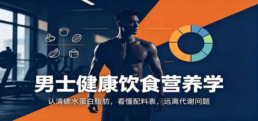 男士健康饮食营养学：认清碳水蛋白脂肪，看懂配料表，远离代谢问题-初创源码资源站