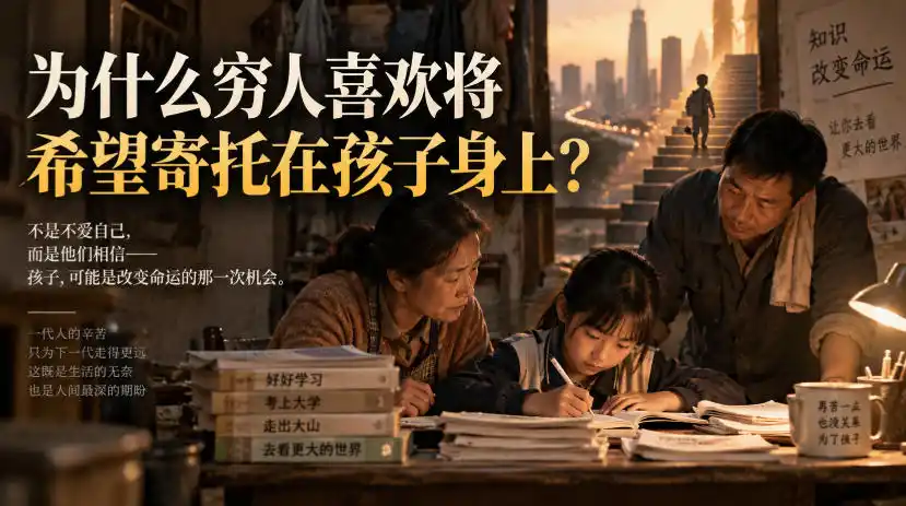 某社群精品文章：为什么穷人喜欢将希望寄托在孩子身上？-初创源码资源站