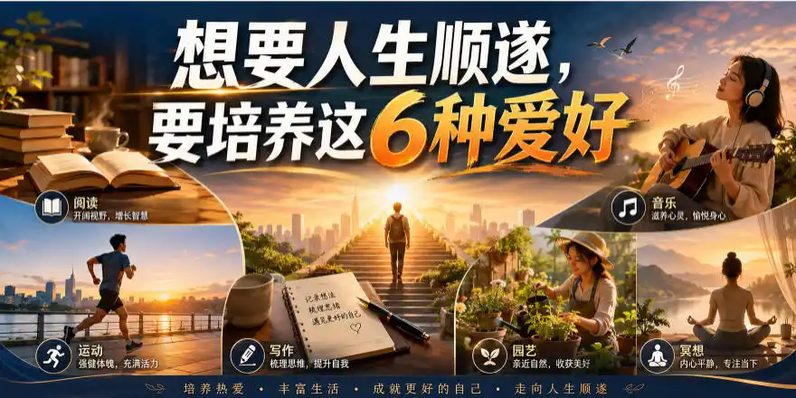 初创源码资源站 公众号付费文章想要人生顺遂要培养这6种爱好