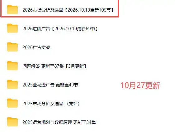 初创源码资源站 2026亚马逊视频教程学习我们的商业模式以及2026最新的选品及运营经验更新1027