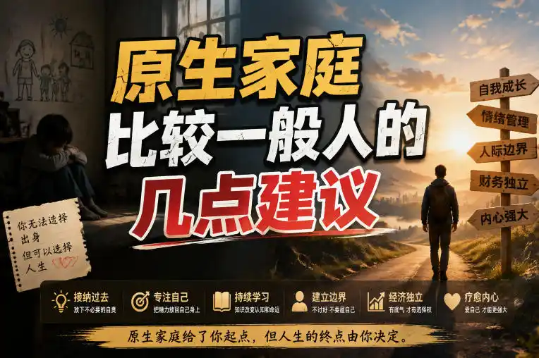 付费文章：给原生家庭比较一般人的几点建议 - 初创源码资源站-初创源码资源站