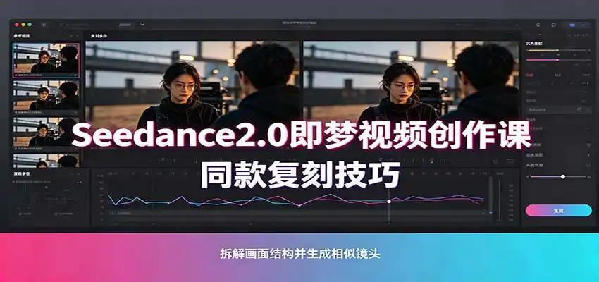 Seedance2.0即梦视频创作课：剧本式视频制作，同款复刻技巧，多行业案例落地教学-初创源码资源站