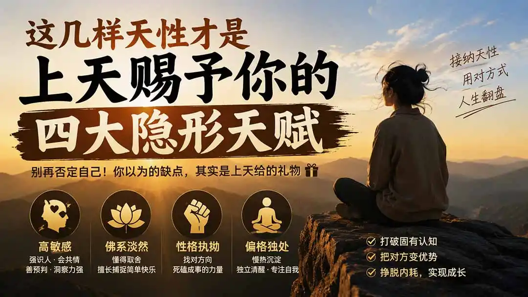 付费文章:这几样天性才是上天赐予你的四大隐形天赋-初创源码资源站
