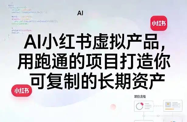 AI小红书虚拟产品，用跑通的项目打造你可复制的长期资产(更新0902)-初创源码资源站