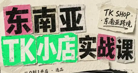东南亚TK小店实战课(基础+进阶)-初创源码资源站
