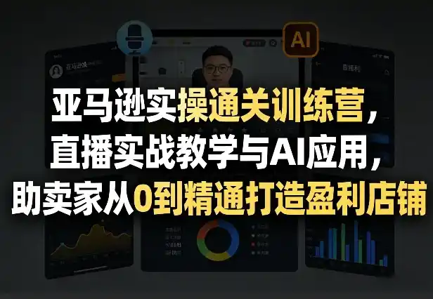 初创源码资源站 亚马逊实操通关训练营直播实战教学与AI应用助卖家从0到精通打造盈利店铺更新8月17日