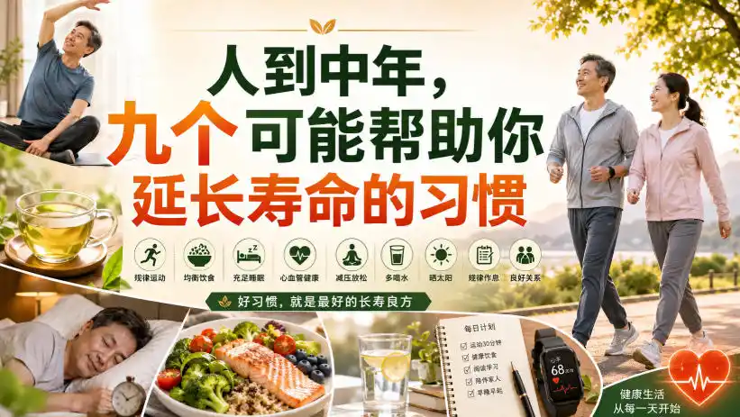 付费文章：人到中年，九个可能帮助你延长寿命的习惯 - 初创源码资源站-初创源码资源站