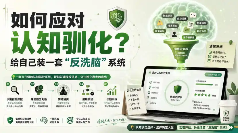 初创源码资源站 付费文章如何应对认知驯化给自己装一套反洗脑系统