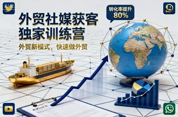 外贸社媒获客独家训练营，外贸新模式，快速做外贸(更新26年08月21日)-初创源码资源站
