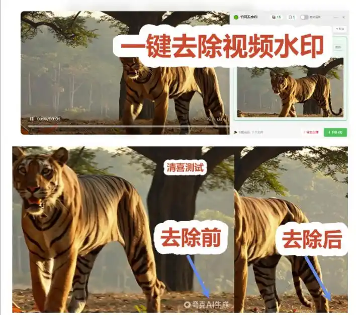 初创源码资源站 太香了这款千问视频图片去水印神器一键搞定烦人水印本地完全免费浏览器拓展插件