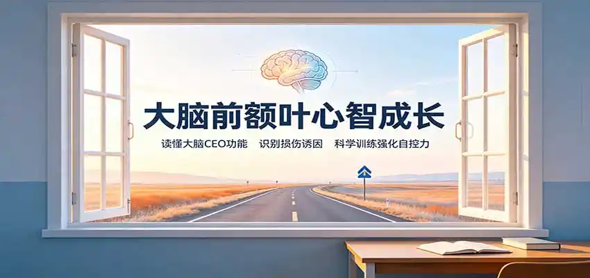 大脑前额叶心智成长：读懂大脑CEO功能，识别损伤诱因，科学训练强化自控力-初创源码资源站