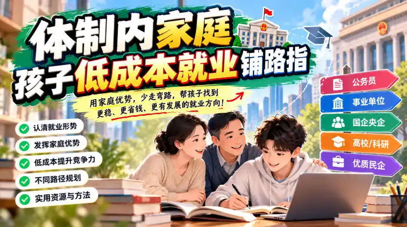 某公众号付费文章：体制内家庭，孩子低成本就业铺路指-初创源码资源站