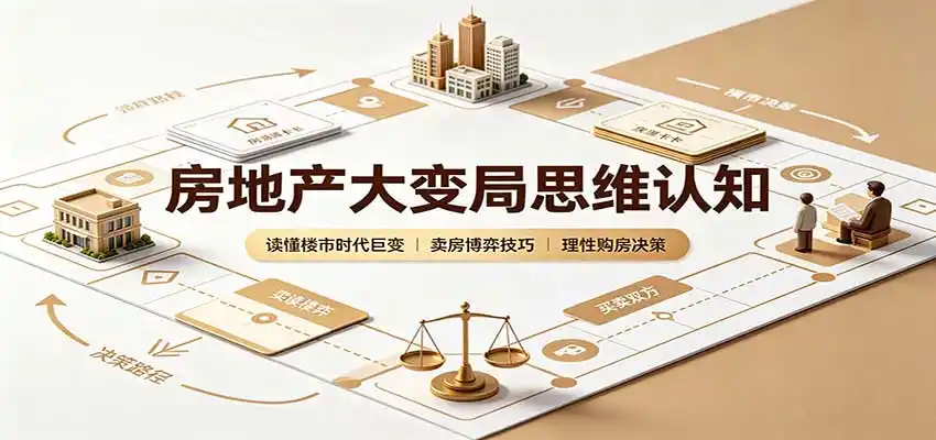 房地产大变局思维认知：读懂楼市时代巨变，卖房博弈技巧，理性购房决策-初创源码资源站