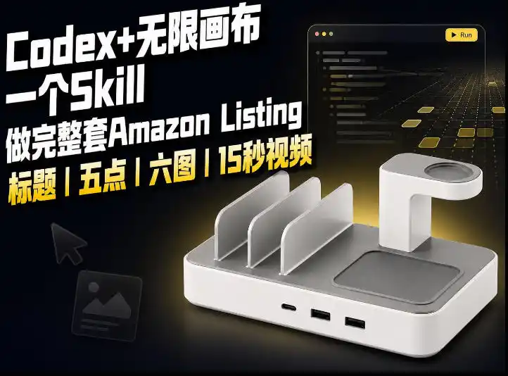 我用一个Codex Skill做完Amazon Listing：标题、五点、六图和视频全流程-初创源码资源站